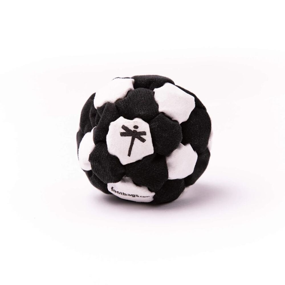 🔥Dragonfly Footbags Eclipse 32 Metal Fill Footbag Kickbag WHITE/BLACK BNWT🔥